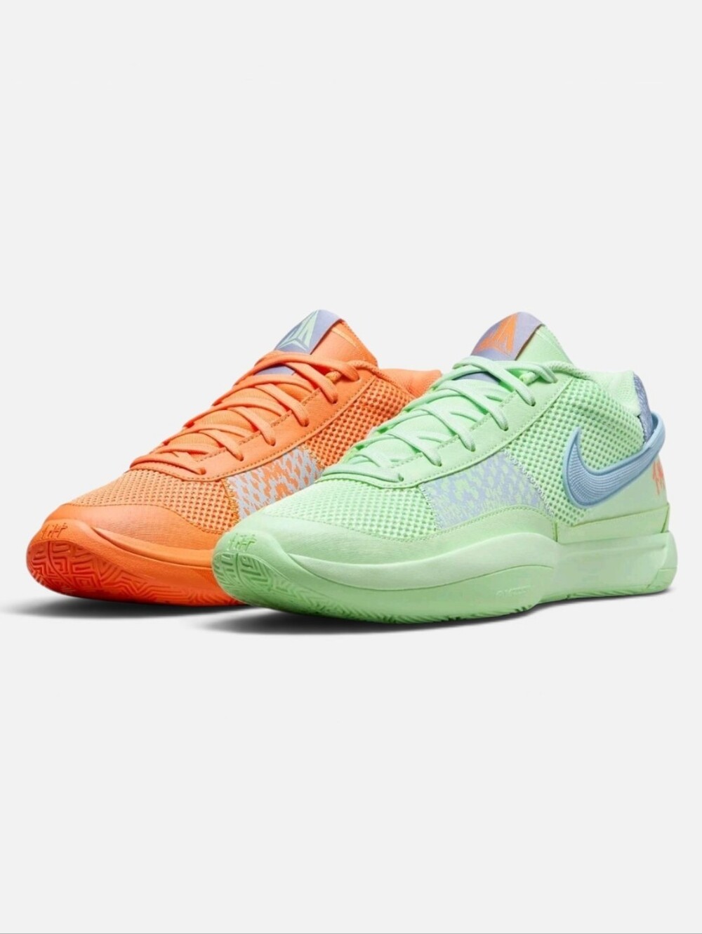 Nike Ja 1 Mismatched Bright Madarin/Vapor Green FQ4796-800 Mens Size 9US